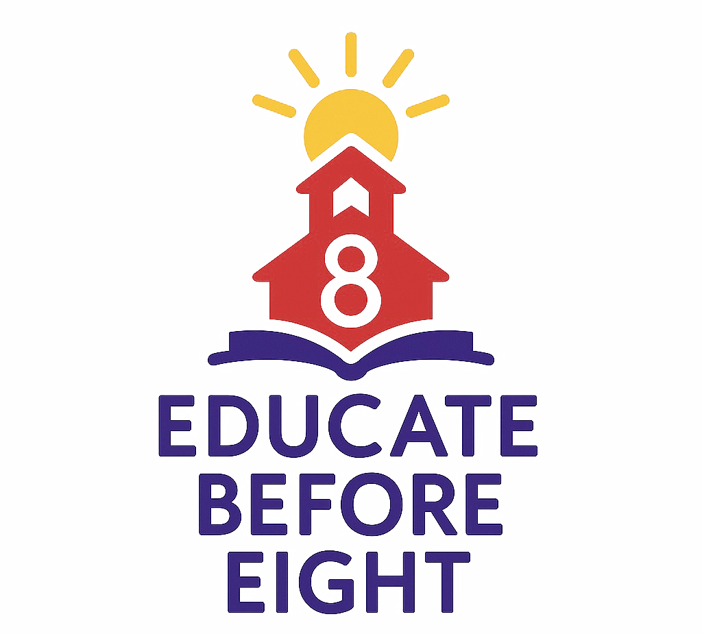 educate before eight logo educate before eight logo